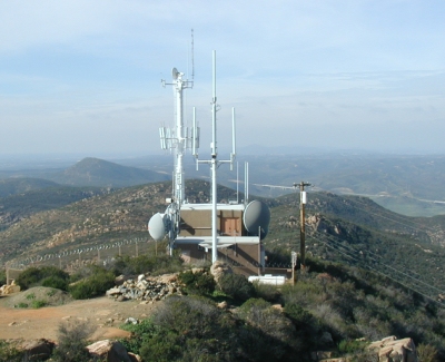 Radar transmitting station, a good place for it, since this is the highest point in San Diego!