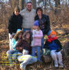 Jeff, Mike, Susie, Katie, Emily, Sianna & Nathan near the 'Turkey Surprise Cache' - 24 November 2005