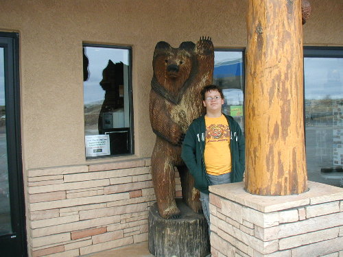 Daniel & the bear in Arizona