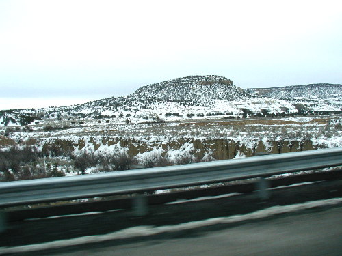 New Mexico, the snow is getting thicker
