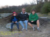 Nathan, Jeff & Daniel near the "Back to the Devonian Earth Cache".  North Coralville IA.  13 Nov 2005