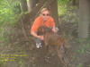 Me and Bandit, the Geo-Pup near the Sutliff Bridge Cache; Sutliff Iowa - 27 May 2006