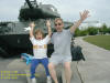Sianna and me at "All Veterans Memorial Park"  4 July 2005