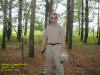 Me at the Buffalo Creek Cache, Coggon IA; 25 August 2005