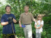 Daniel, Dad & Sianna at Oak Hill Cache; 3 July 2005