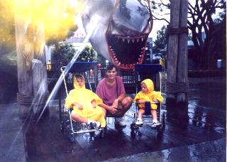 Universal Studios - when it rains you don't wait for rides!