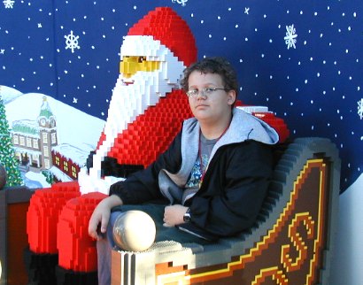 Daniel with LEGO-Claus - 18 September 2003