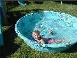 Sianna in her pool - 21 July 2001